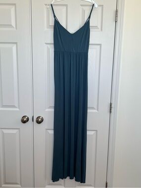 Pinkblush Teal Maxi Dress with Spaghetti Straps